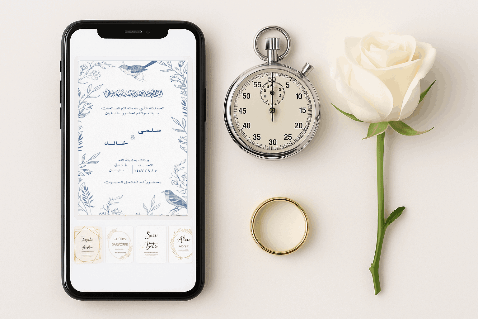 خطوات تصميم دعوة زفاف رقمية في أقل من 5 دقائق