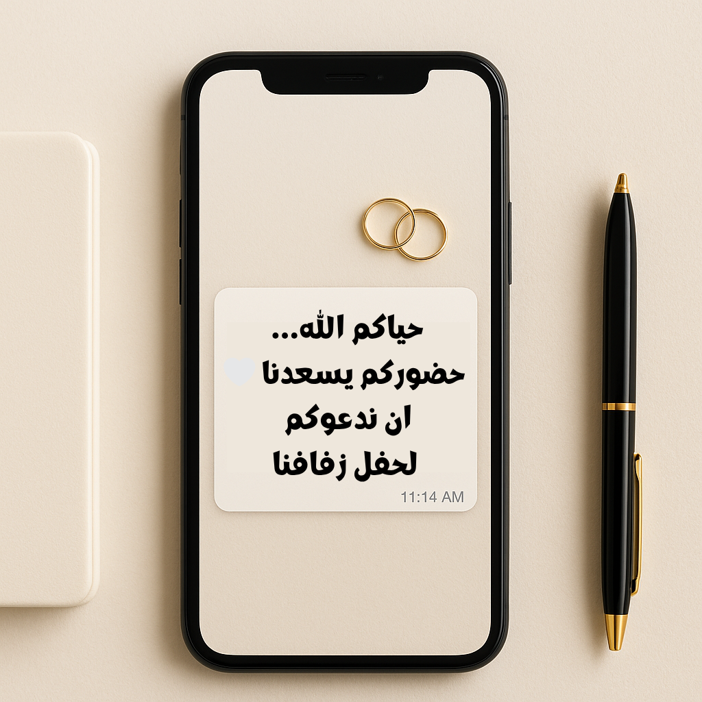 10 عبارات ترحيب بالمعازيم عبر الواتساب